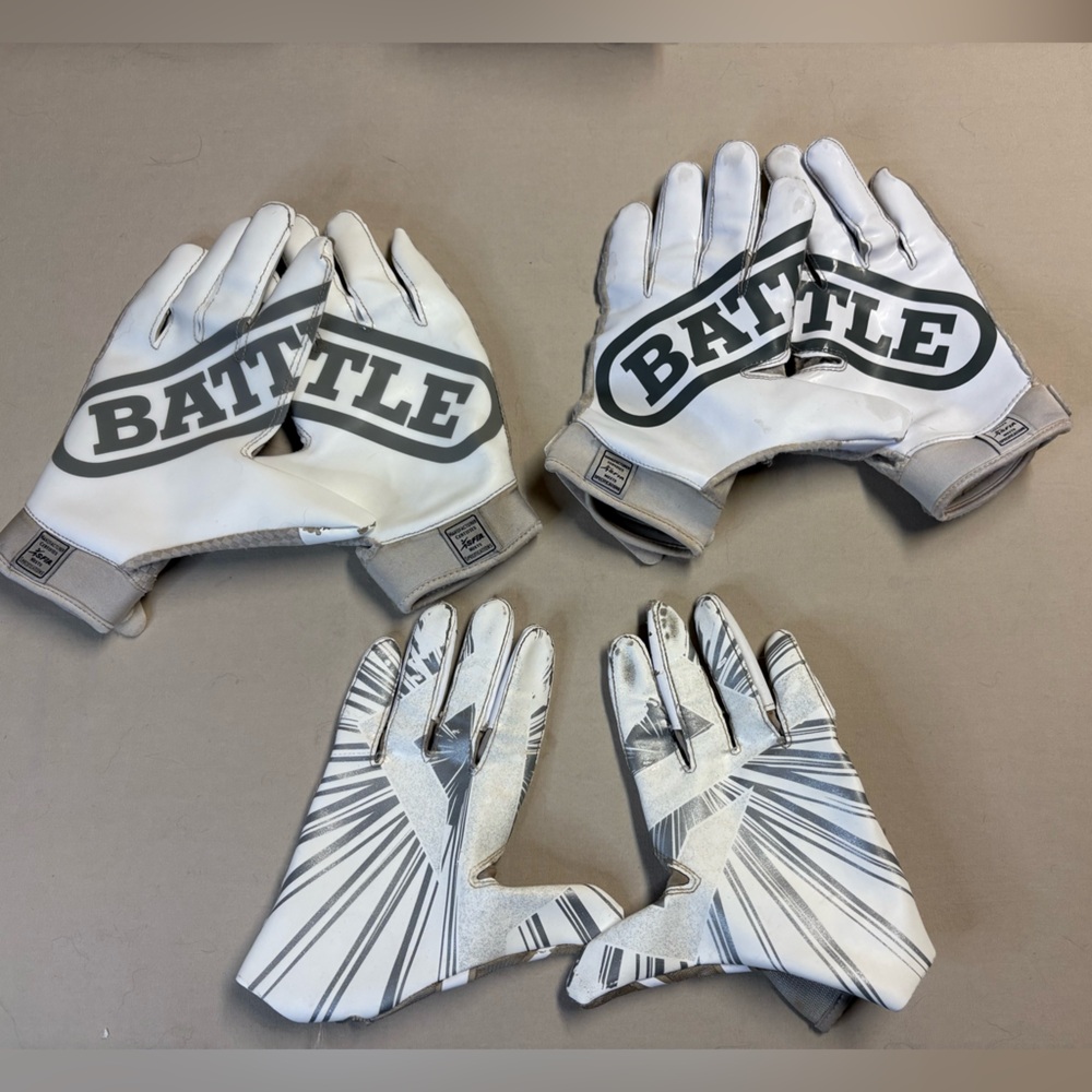 Adidas and Battle Football Gloves